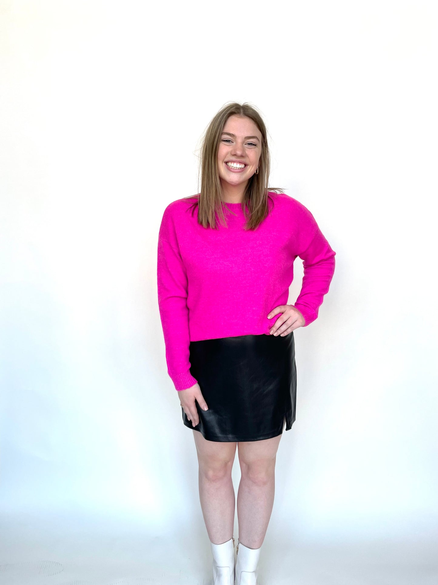 Tyra Pleather Skirt
