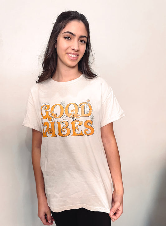 Good Vibes Floral Tee