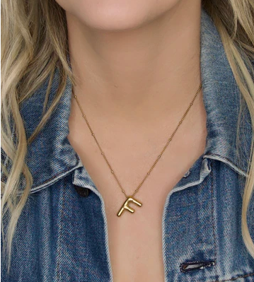 Airhead Initial Necklace