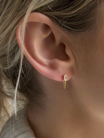 Spiked Dangle Stud Earring
